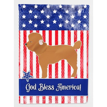 CAROLINES TREASURES Toy Poodle American Garden Flag BB8397GF